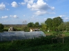 Poly tunnel, log cabin and dome